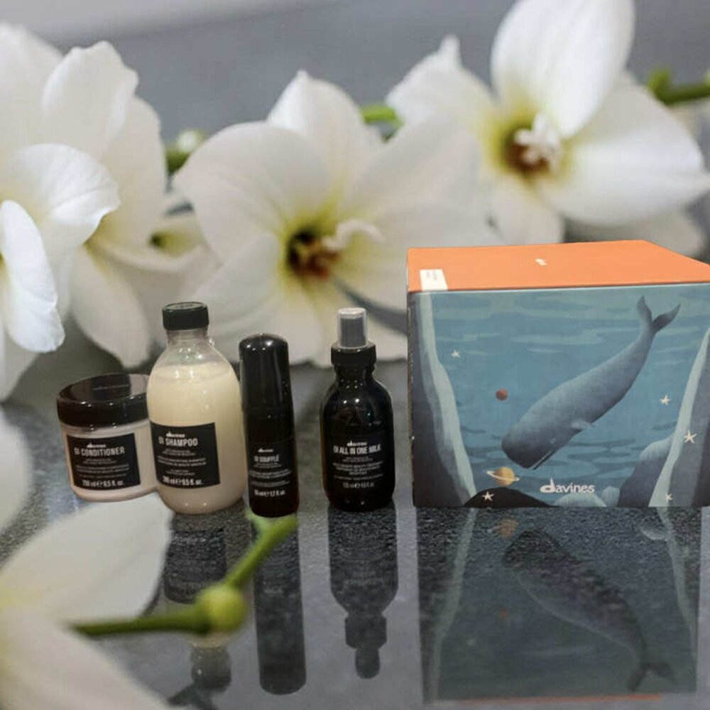 Davines Oi Holiday Gift Set Shampoo Conditioner Milk & Soufflé Retail size